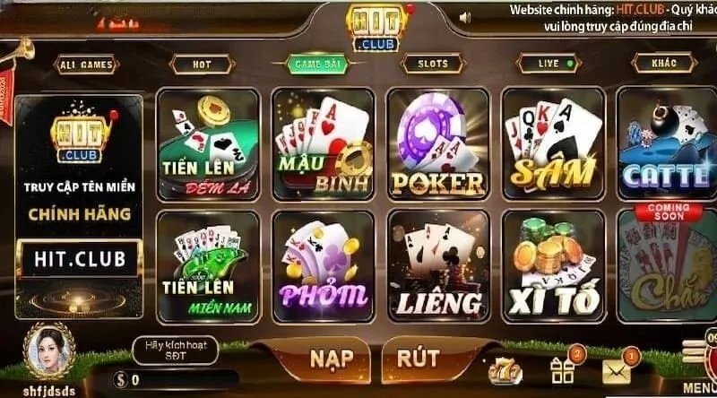 Trải nghiệm chơi game bài đổi thưởng đa dạng, hấp dẫn